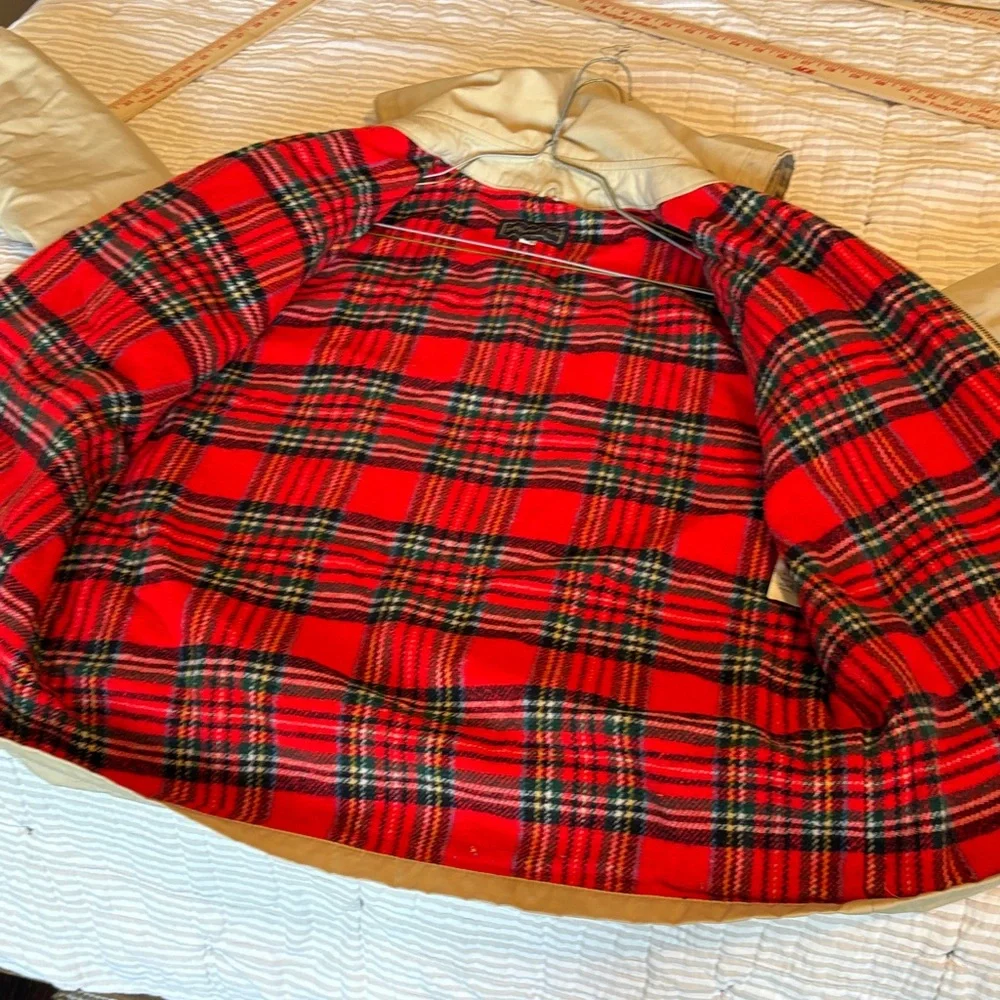 Vintage Trumpeter Canvass‎ Jacket with Red Plaid Interior